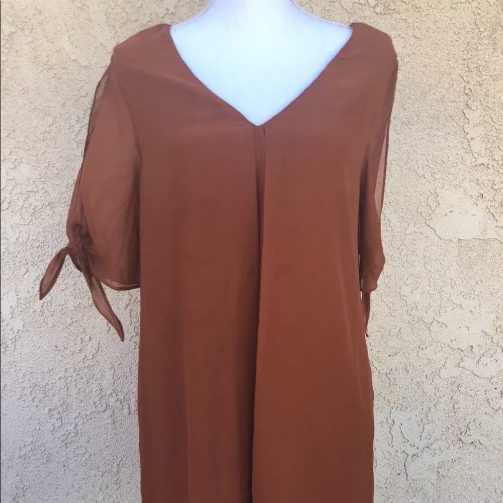 Burnt orange summer dress